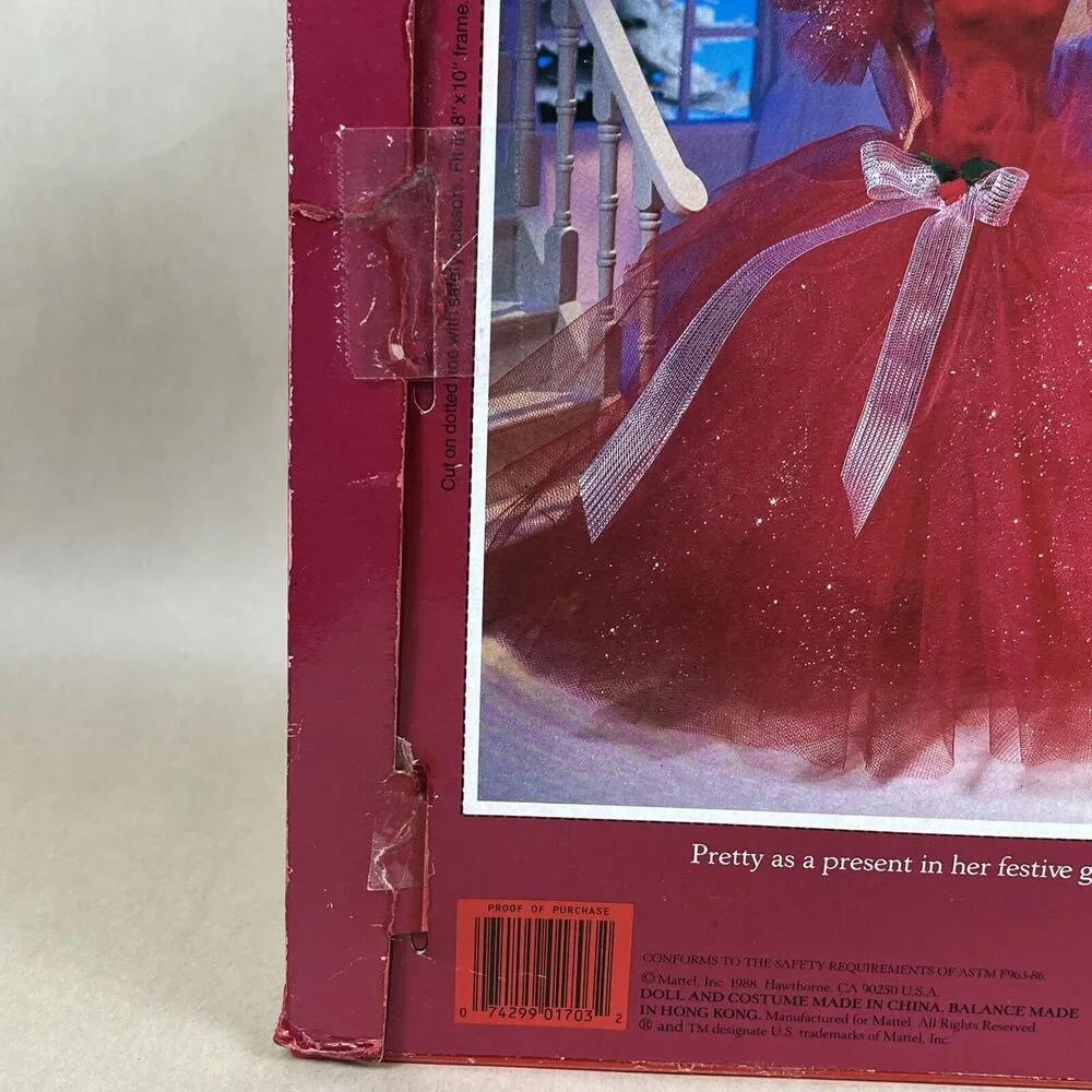 VTG Happy Holidays 1988 Barbie Doll Special First Edition Mattel READ Descriptio